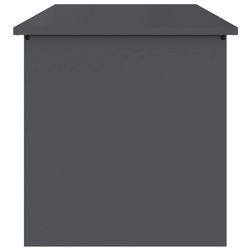 vidaXL Outdoor Storage Box Anthracite 80 x 50,5 x 50 cm Steel