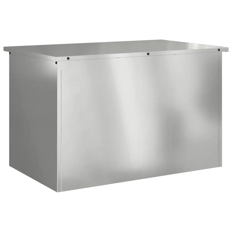 Garden Storage Cushion Box Galvanised Steel 80 x 50,5 x 50 cm