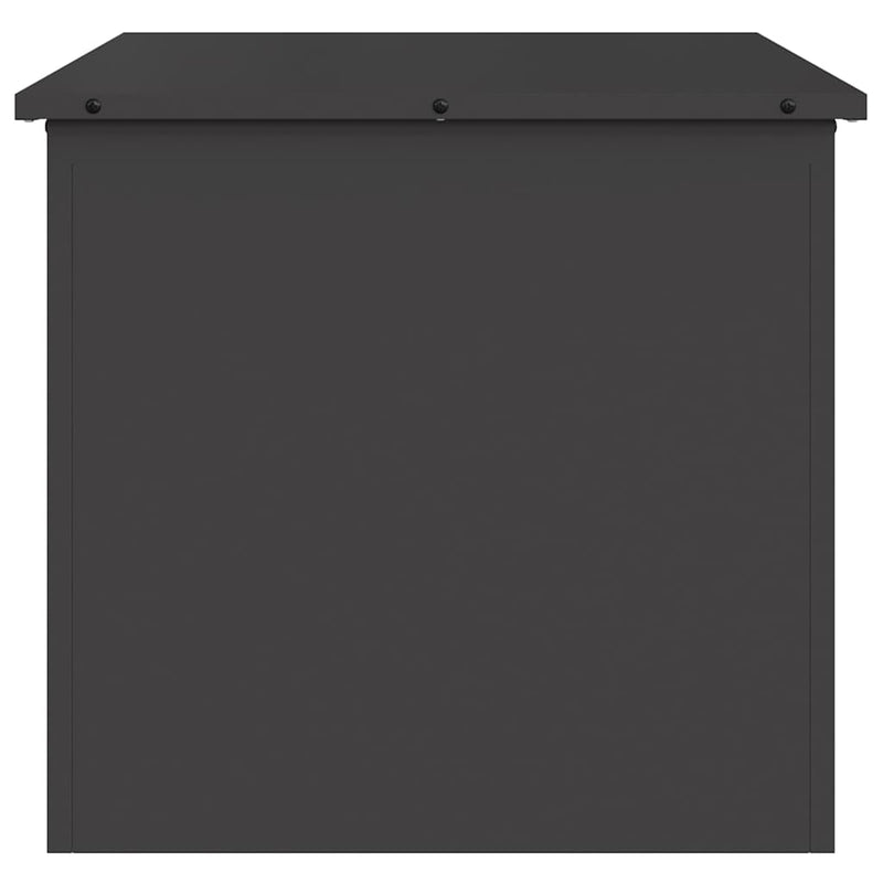 vidaXL Outdoor Storage Box Black 55 x 50.5 x 50 cm Cold-rolled steel