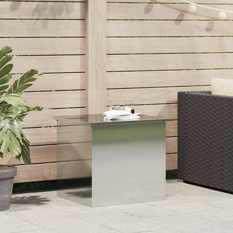 Garden Storage Cushion Box Galvanised Steel 55 x 50,5 x 50 cm