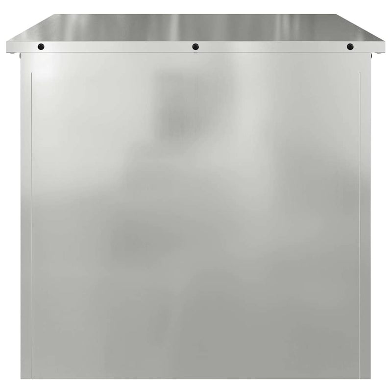 vidaXL Outdoor Storage Box Silver 55 x 50.5 x 50 cm Galvanised steel