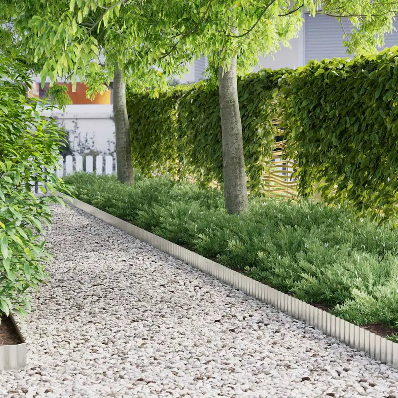 Lawn Edge Silver 1000 x 15 x 0.03 cm Galvanised Steel