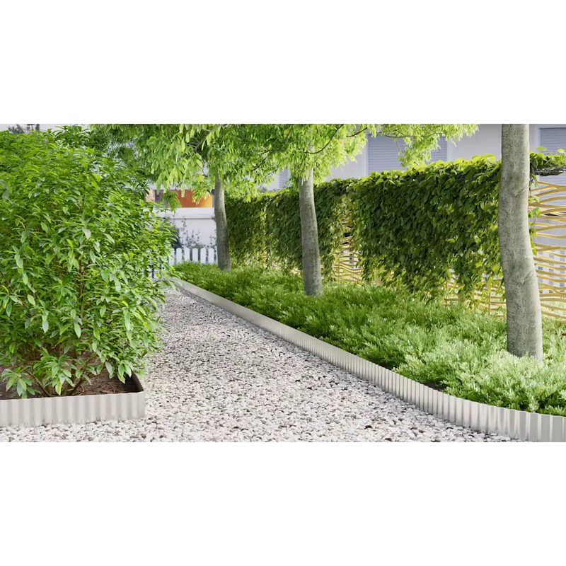 Lawn Edge Silver 1000 x 20 x 0.03 cm