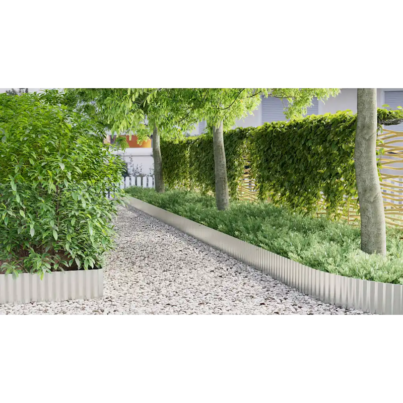 Lawn Edge Silver 1000 x 25 x 0.03 cm