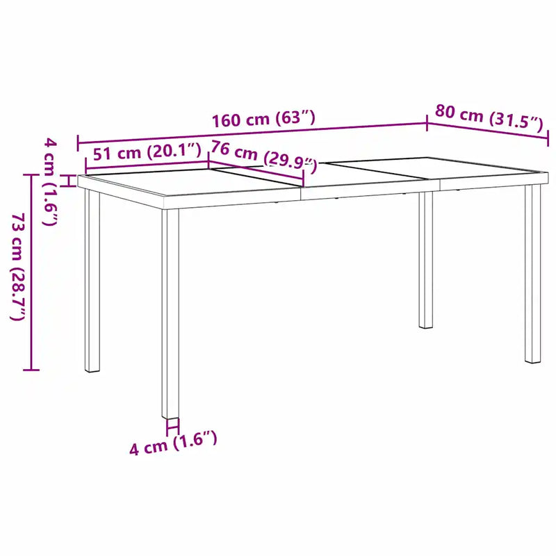 Garden Dining Set 5 pcs Black Powder-coated Steel