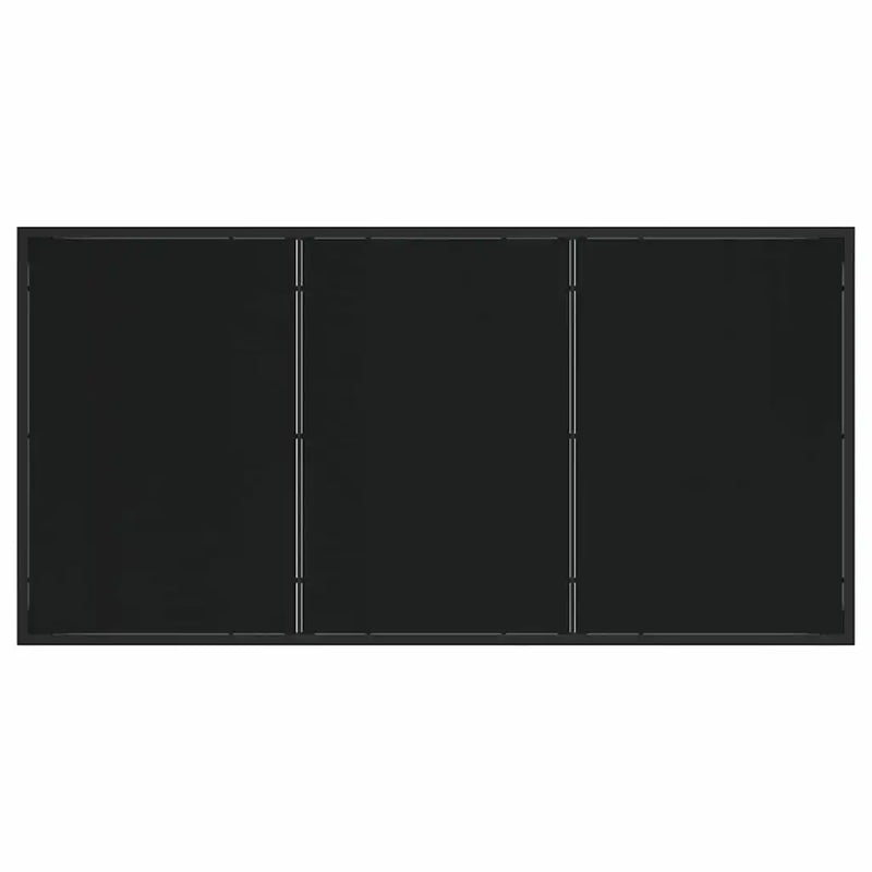 Garden Dining Set 5 pcs Black Powder-coated Steel