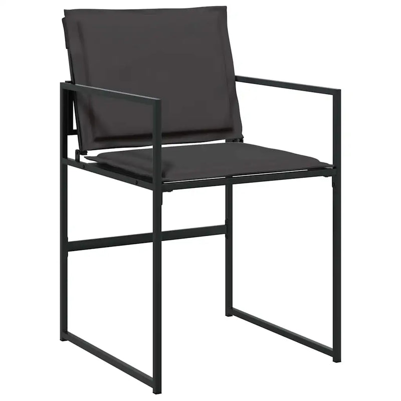 Garden Dining Set 5 pcs Black 140 x 70 x 73 cm