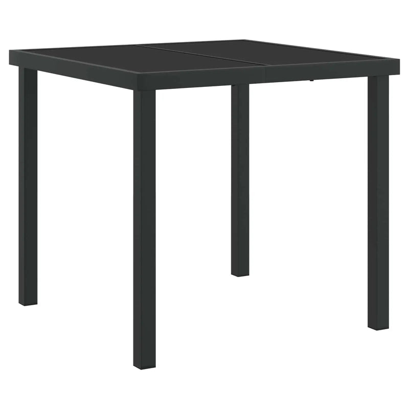 Garden Dining Set 5 pcs Anthracite Powder-Coated Steel