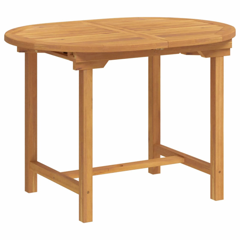 Garden Dining Set 5 pcs Brown Solid Teak Wood