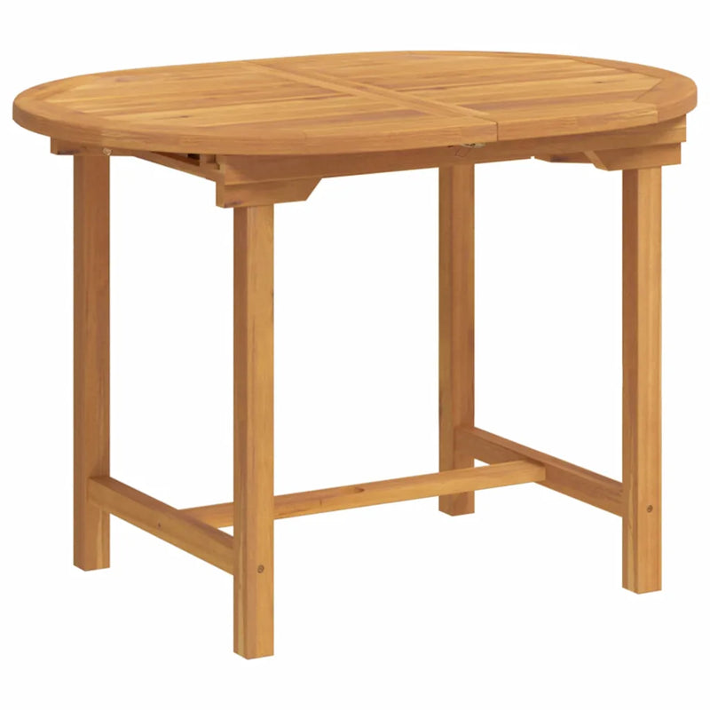 Garden Dining Set 7 pcs Brown Solid Teak Wood