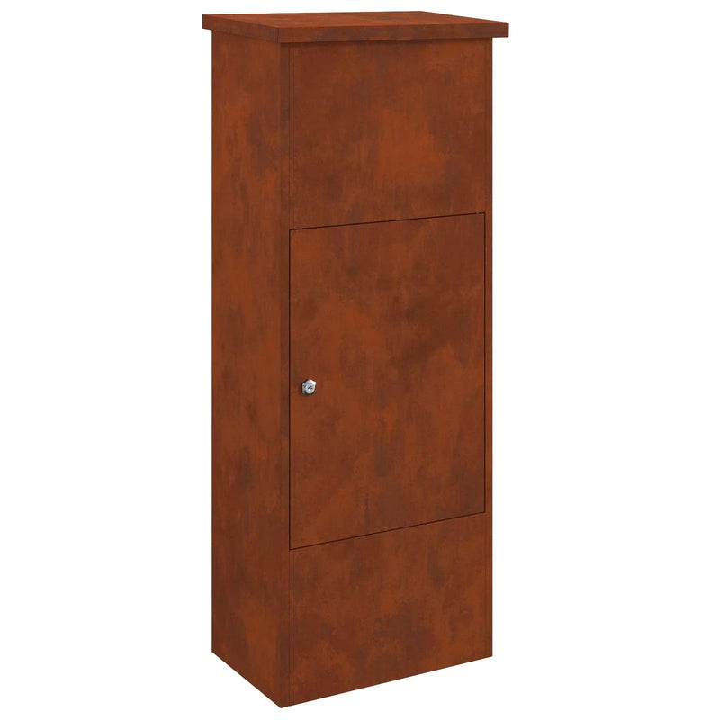 Parcel Drop Box Rusty 44,5 x 29 x 110,5 cm Weathering Steel