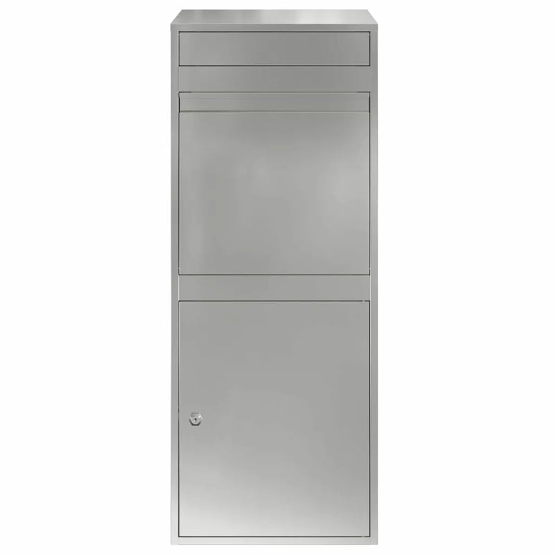 Parcel Drop Box Black 41 x 38 x 103 cm Galvanised Steel