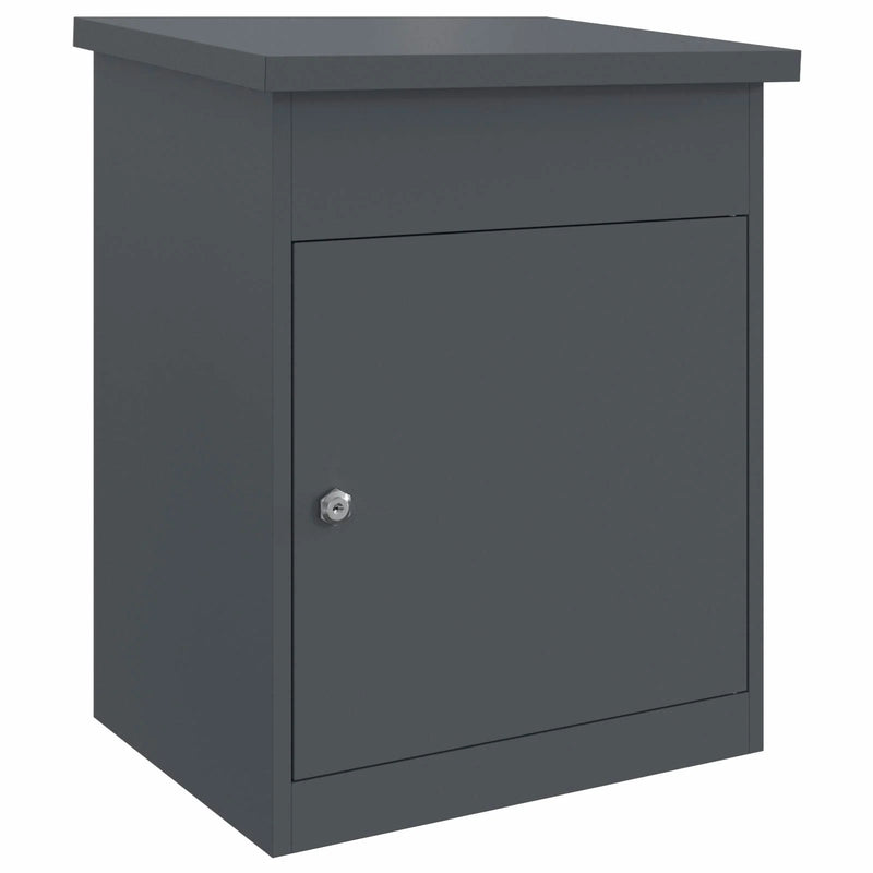 Parcel Drop Box with Storage Anthracite 47.5 x 38 x 59 cm Steel