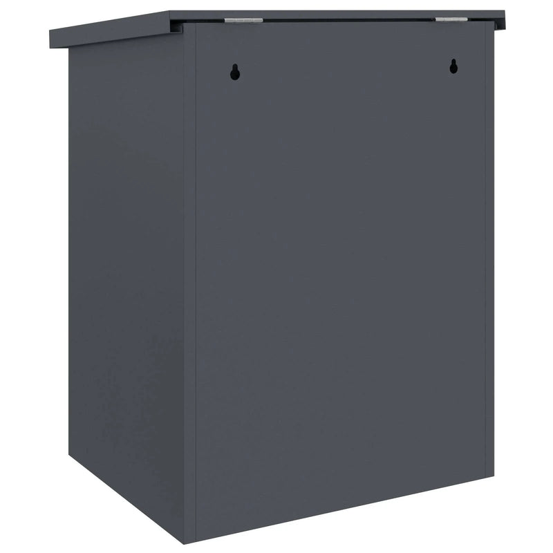 Parcel Drop Box with Storage Anthracite 47.5 x 38 x 59 cm Steel