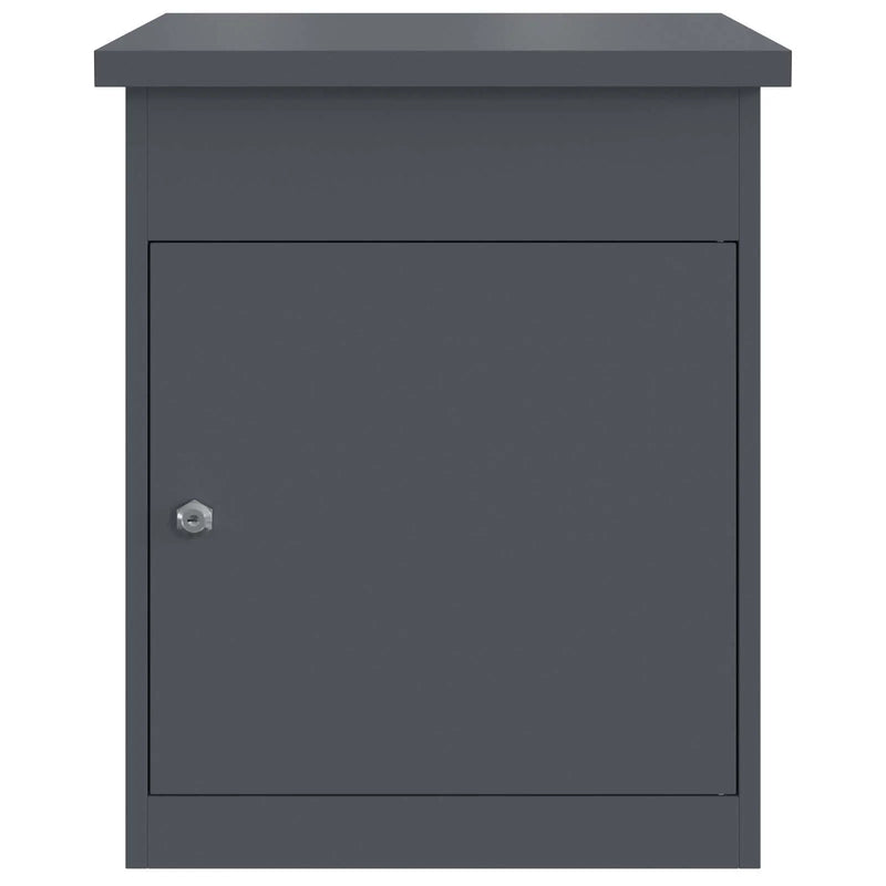 Parcel Drop Box with Storage Anthracite 47.5 x 38 x 59 cm Steel