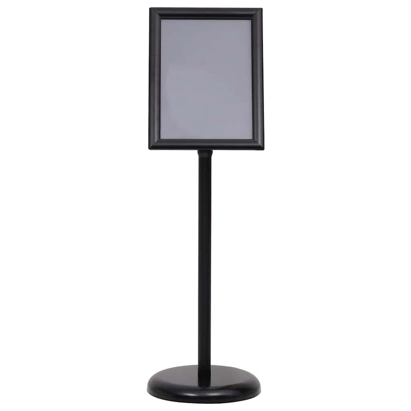 vidaXL Poster Stands 2 pcs Black 32.7 x 24 x 108 cm Aluminium