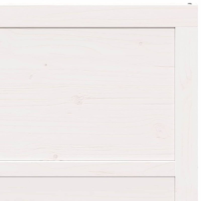 vidaXL Barn Door White 100 x 208 cm Solid Pine wood