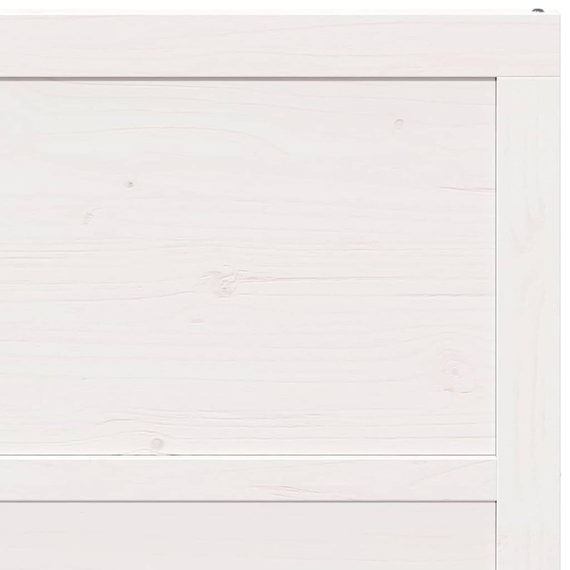 vidaXL Barn Door White 90 x 208 cm Solid Pine wood