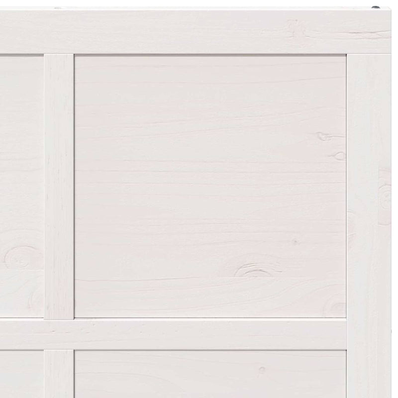 vidaXL Barn Door White 100 x 210 cm Solid pine wood