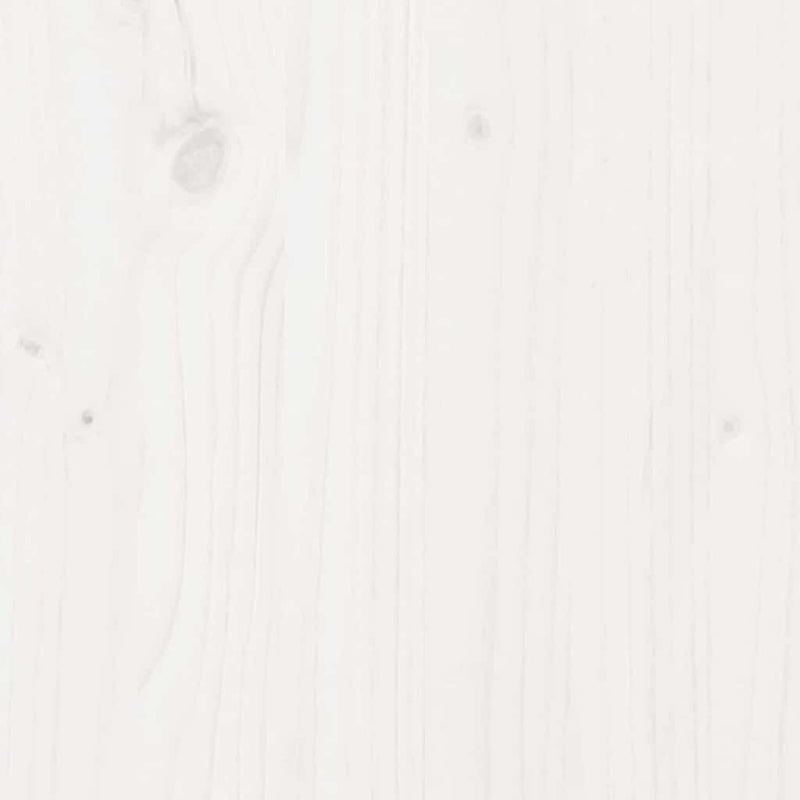 vidaXL Barn Door White 90 x 210 cm Solid pine wood