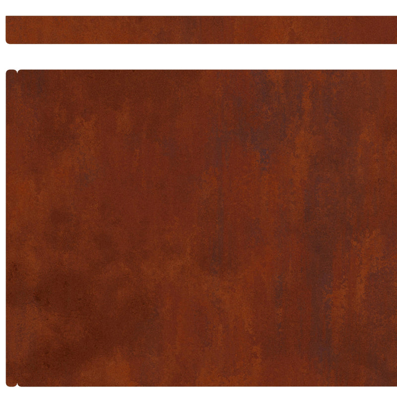 Lawn Edging Rusty 450 x 0.05 x 15 cm Weathering Steel