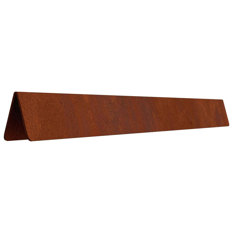 Lawn Edging 4 pcs 450 x 25 cm Weathering Steel Rusty