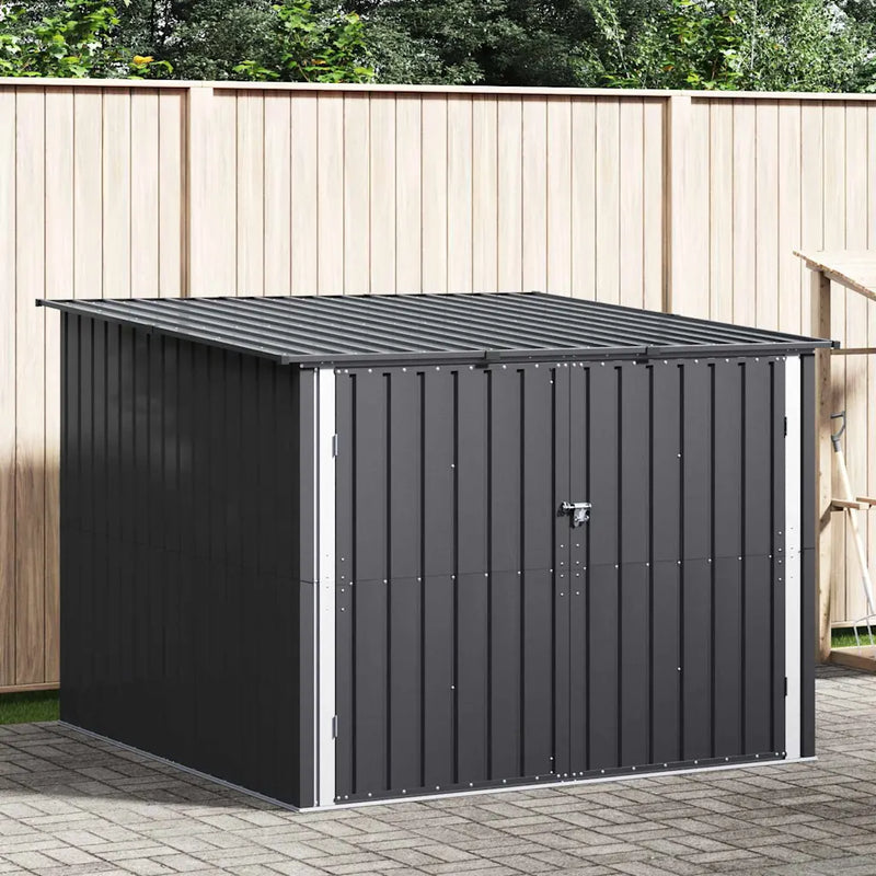 Bike Shed 3 pcs Anthracite 216 x 207 x 158 cm Metal
