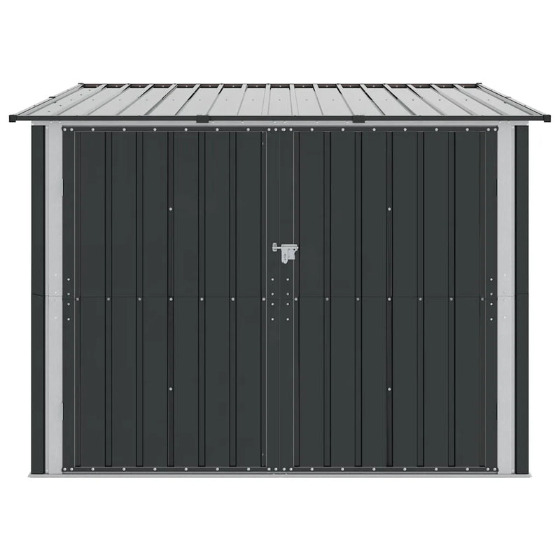 Bike Shed 3 pcs Anthracite 216 x 207 x 158 cm Metal