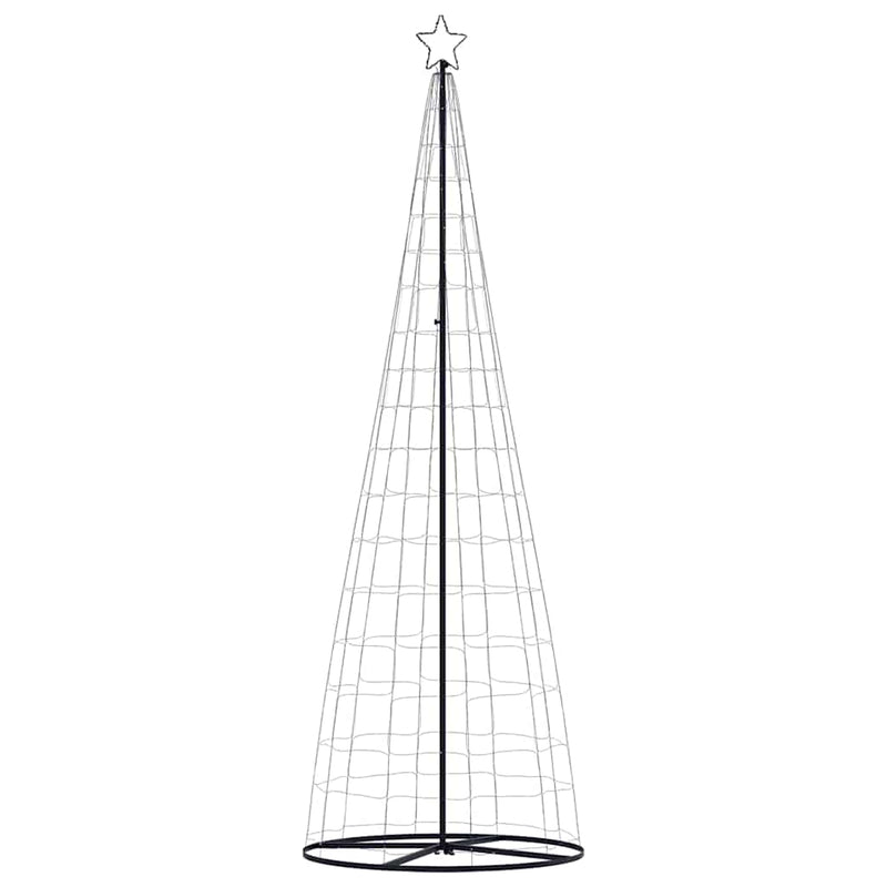 vidaXL LED Christmas Tree Cool White 100.5 x 100.5 x 304 cm Iron