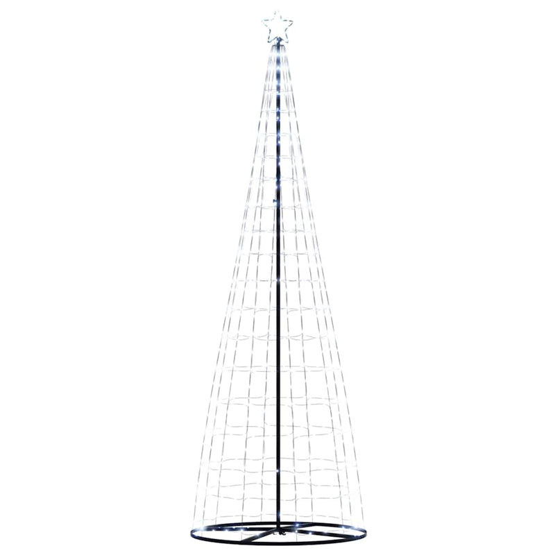 vidaXL LED Christmas Tree Cool White 100.5 x 100.5 x 304 cm Iron