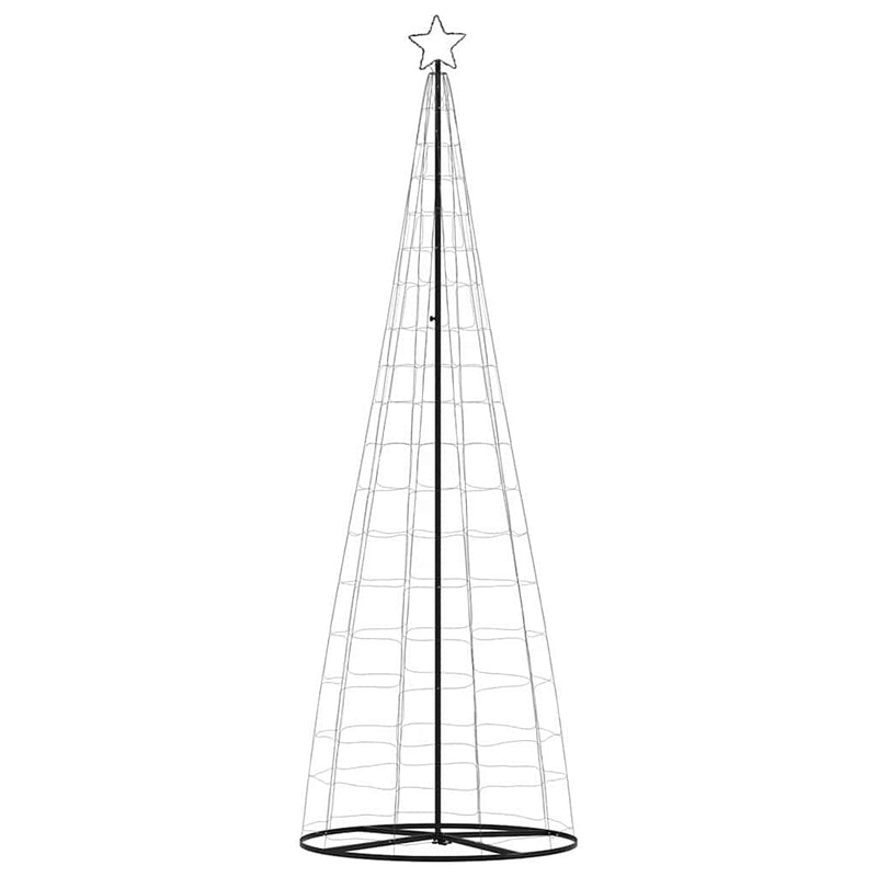 vidaXL LED Christmas Tree Cool White 100.5 x 100.5 x 304 cm Iron
