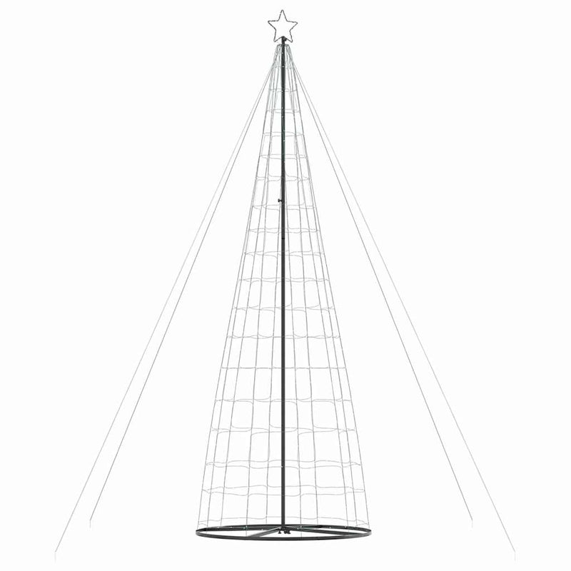 vidaXL LED Christmas Tree Warm White 160 x 160 x 503 cm Iron