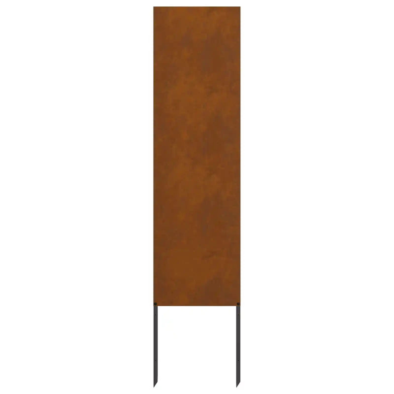 Garden Privacy Screen Rusty 32 x 140 cm Weathering Steel