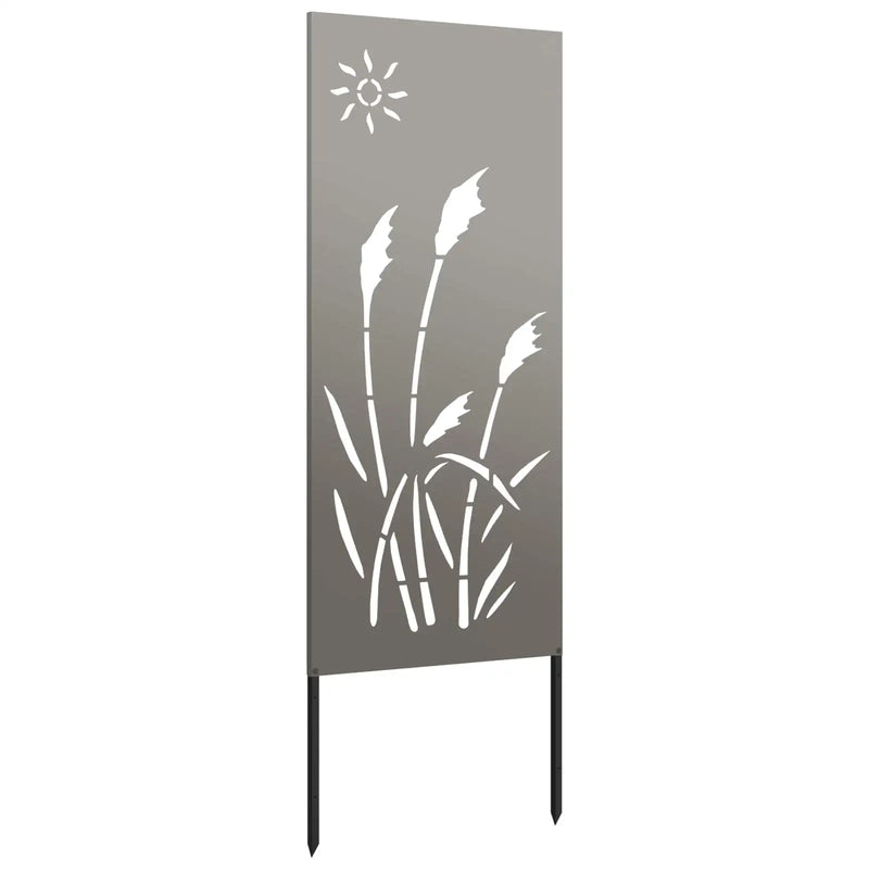 Garden Privacy Screen Rusty 50 x 140 cm Weathering Steel