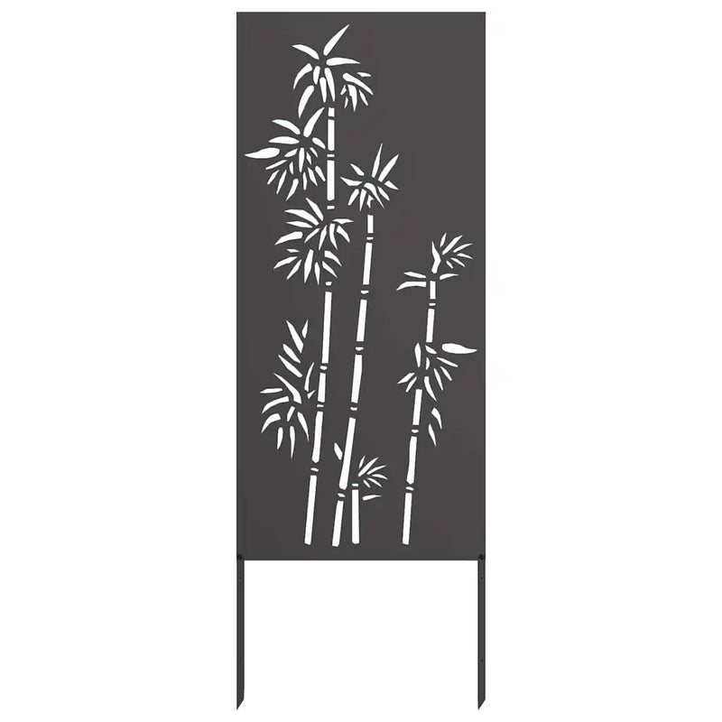 Garden Privacy Screen Black 50 x 140 cm Cold-rolled steel