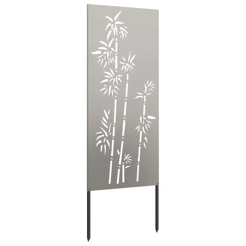 Garden Privacy Screen Floral Rusty 50 x 140 cm Weathering Steel