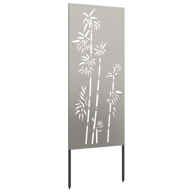 Garden Privacy Screen Floral Rusty 50 x 140 cm Weathering Steel
