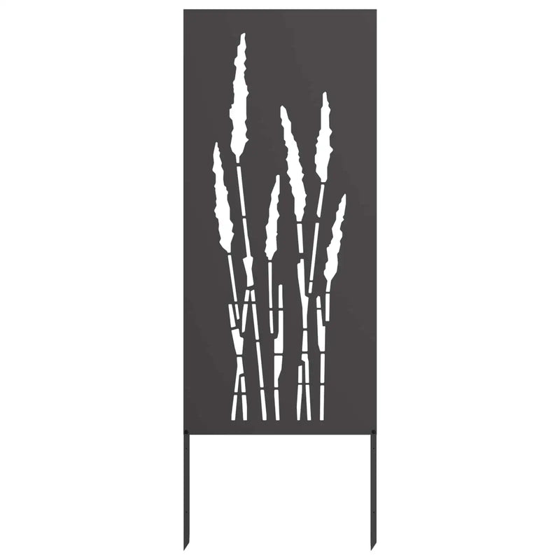 Garden Privacy Screen Black 50 x 140 cm Cold-rolled steel