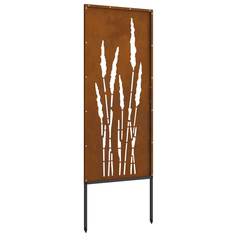 Garden Privacy Screen Floral Rusty 50 x 140 cm Weathering Steel