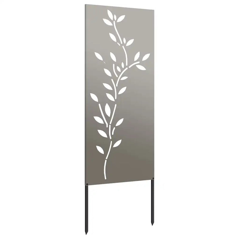 Garden Privacy Screen Floral Rusty 50 x 140 cm Weathering Steel