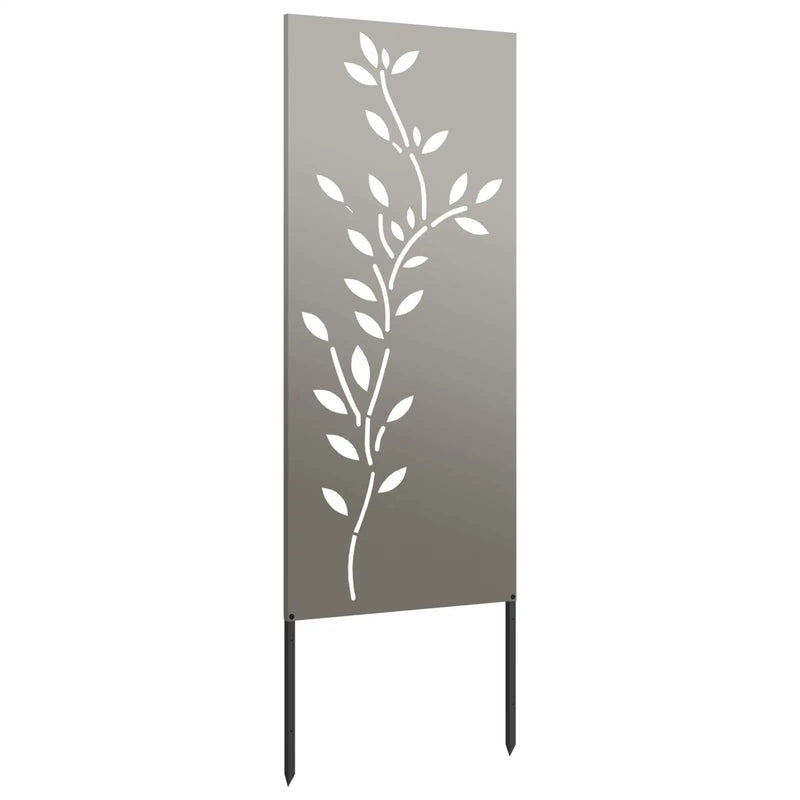 Garden Privacy Screen Floral Rusty 50 x 140 cm Weathering Steel