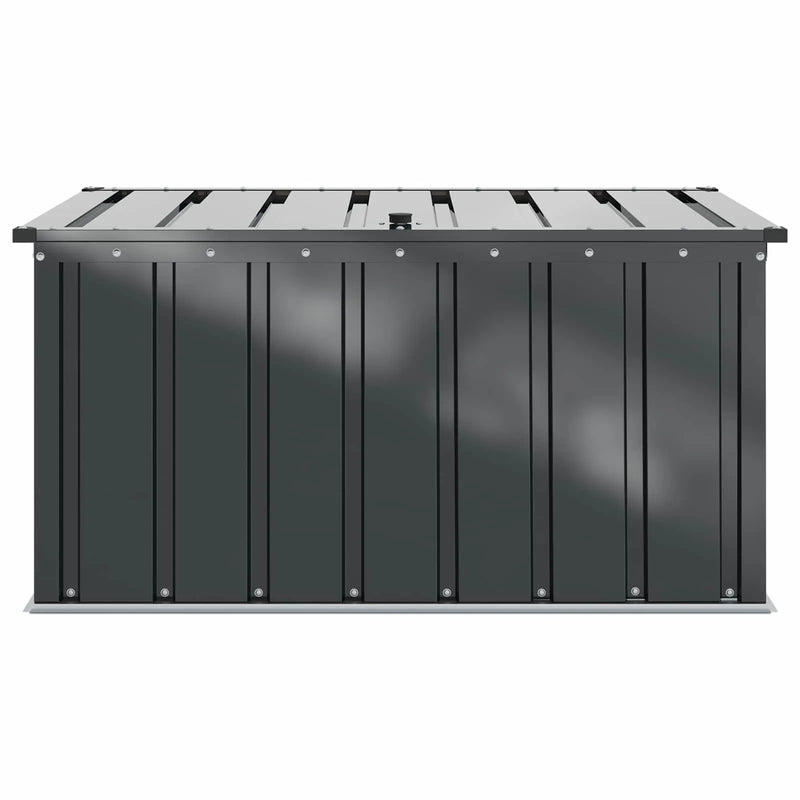 Garden Storage Box Black 101 x 56.5 x 50 cm Steel