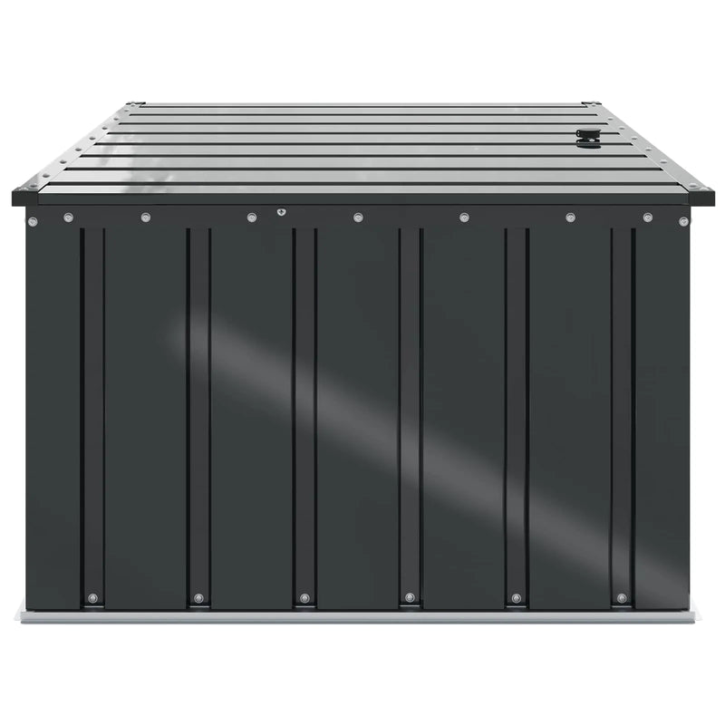 Garden Storage Box Black 101 x 82 x 50 cm Steel