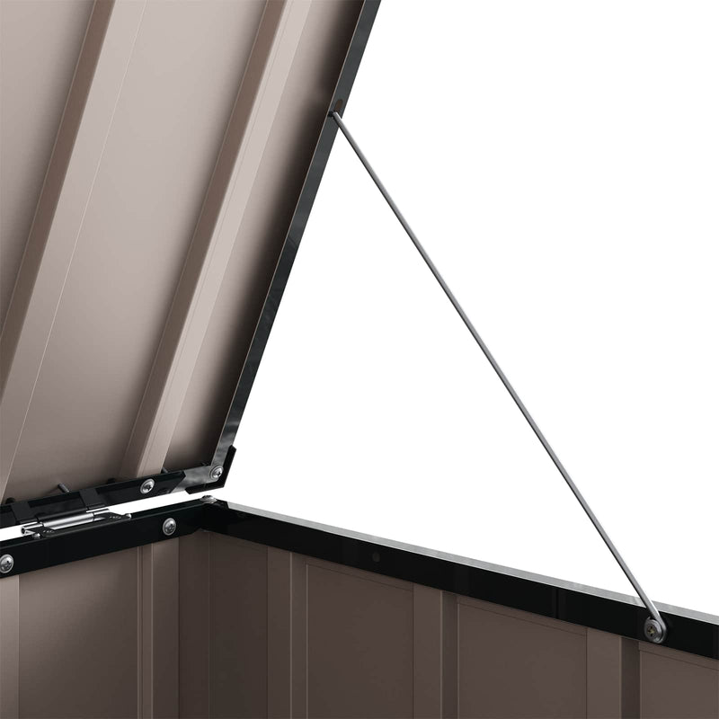 Garden Storage Box Black 101.5 x 57 x 100.5 cm Steel