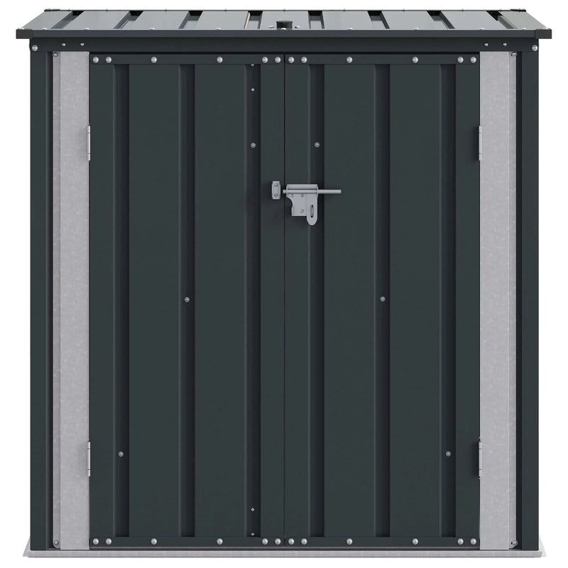 Garden Storage Box Black 101.5 x 57 x 100.5 cm Steel