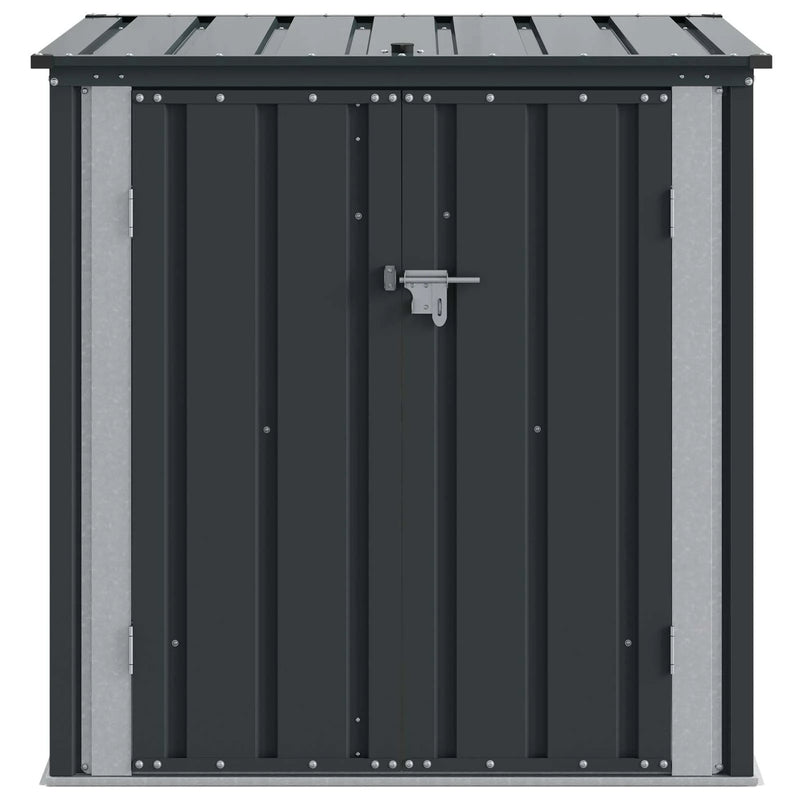 Garden Storage Box Black 101.5 x 82 x 100 cm Steel