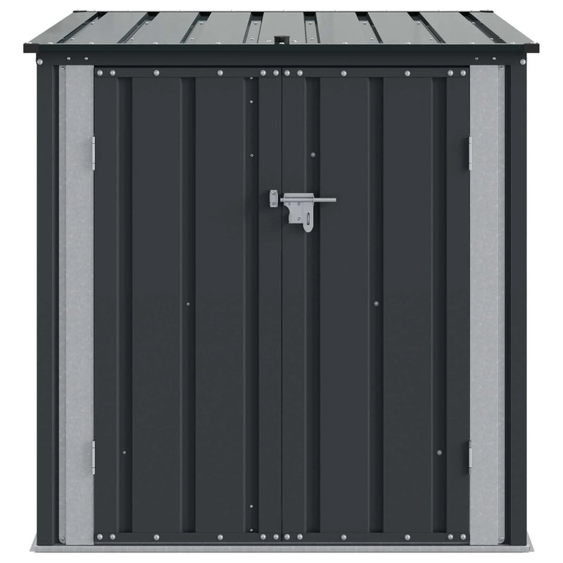 Garden Storage Box Black 101.5 x 107 x 100 cm Steel