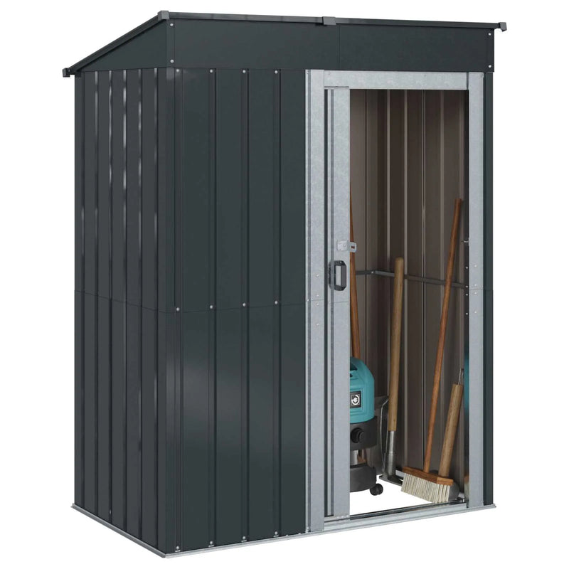 Garden Sheds Anthracite 137 x 81 x 180 cm Metal
