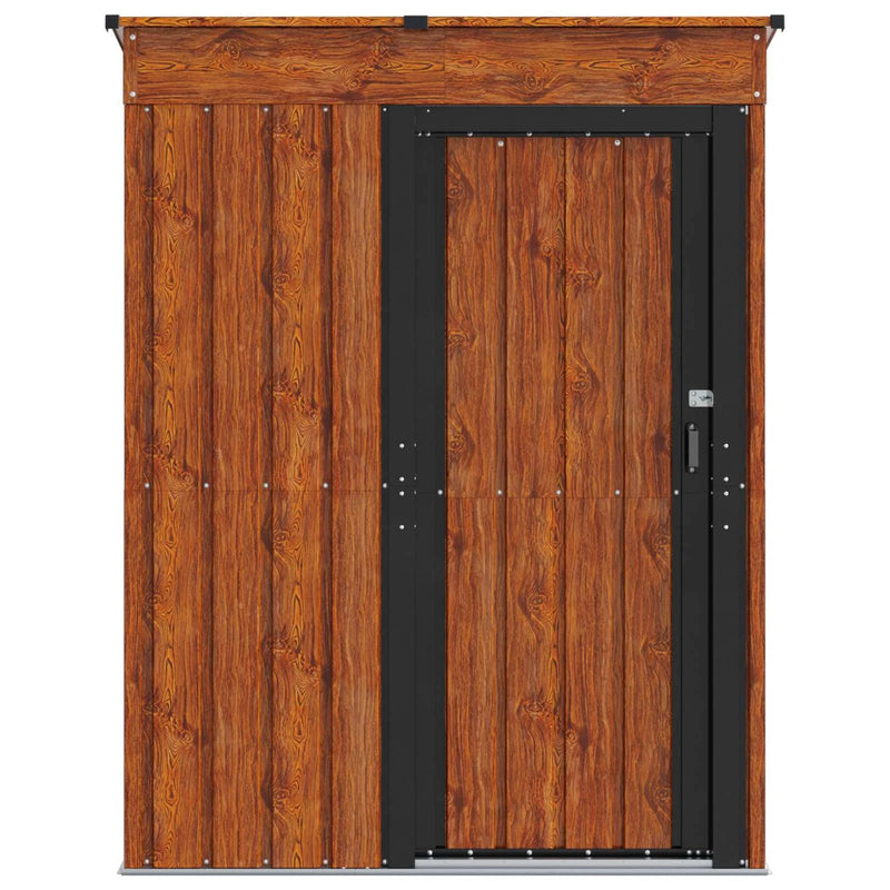 Garden Sheds Brown 137 x 81 x 180 cm Metal