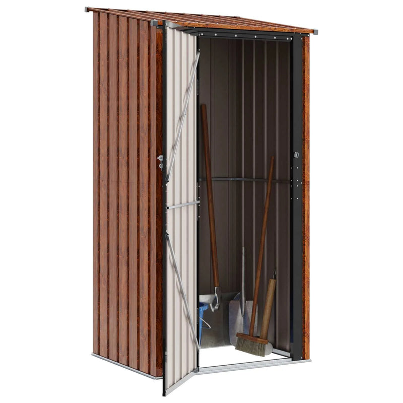 Garden Sheds Brown 103 x 86 x 200 cm Metal